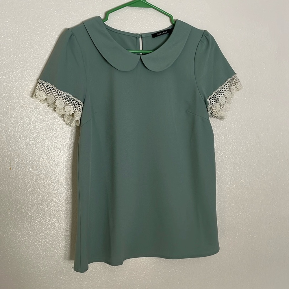 Green blouse size medium